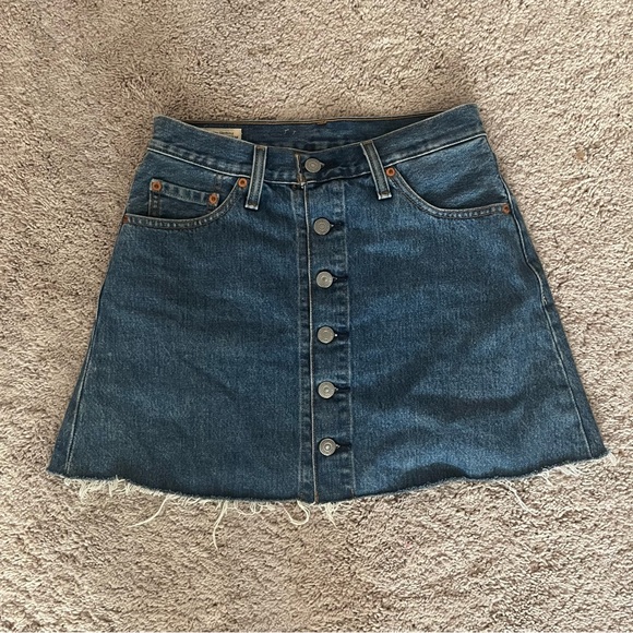 Levi's Dresses & Skirts - Levi’s Denim Button-Front Skirt